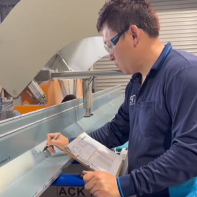 Owner Sky measuring roller shutter window opening Melbourne